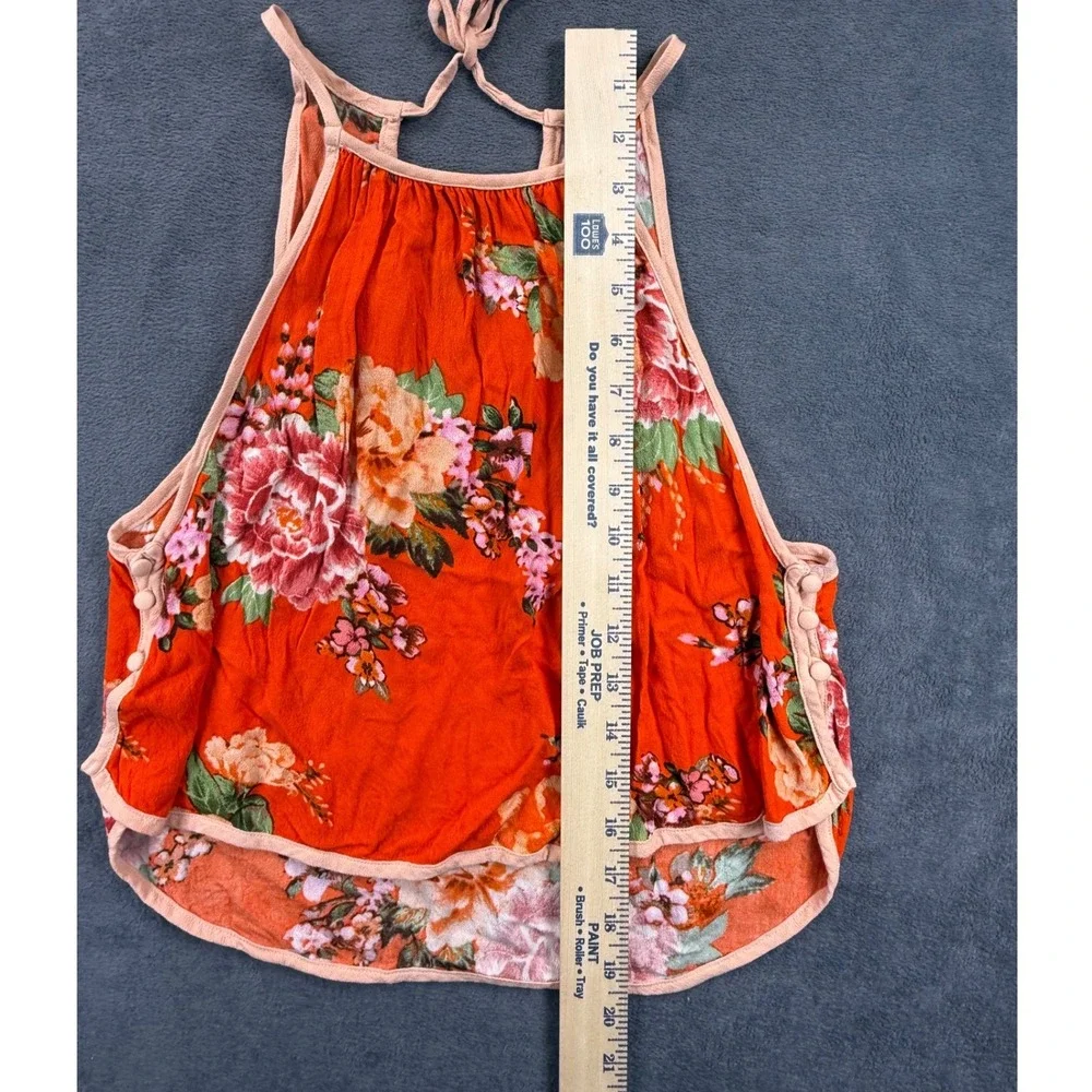 Free People XS Break Free crop tank floral‎ tropical boho